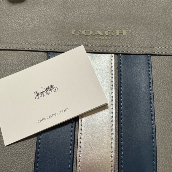 ❌SOLD ❌NWOT Men’s Coach Gray and Blue Backpack - Picture 9 of 15